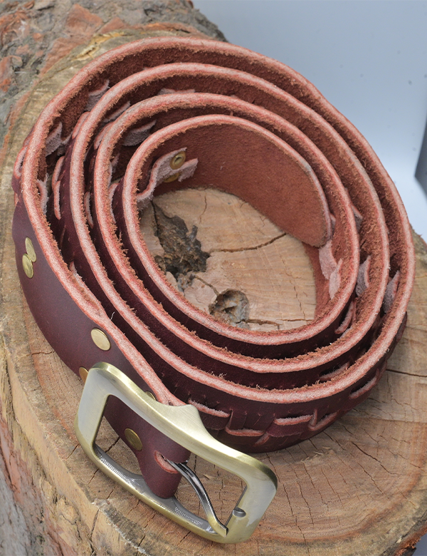 Men's Handmade Brown Leather Belt – EenaCrafts